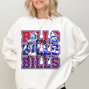 Buffalo Bills Sweatshirt - Football Game Day Graphic Pullover For Fan